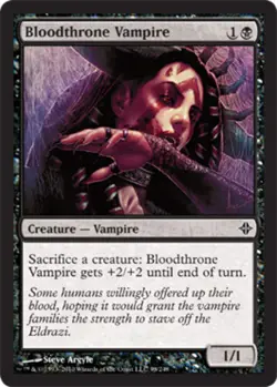 MTG - Bloodthrone Vampire - Foil - Rise of the Eldrazi - NM, English Magic FLAT - Image 1