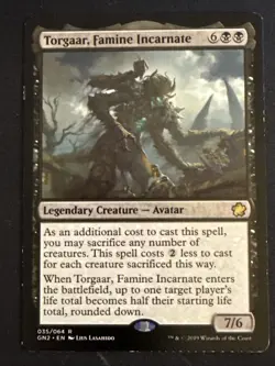 1x Torgaar, Famine Incarnate (035) Game Night 2019 MP MTG Magic x1 MKE - Image 1