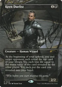 Keen Duelist - Rainbow Foil Extended Art Secret Lair NM MTG - Image 1