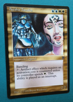 Magic the Gathering MTG Legends AYESHA TANAKA LP/EX 1994 Rare NICE! - Image 2