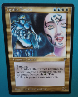 Magic the Gathering MTG Legends AYESHA TANAKA LP/EX 1994 Rare NICE! - Image 3