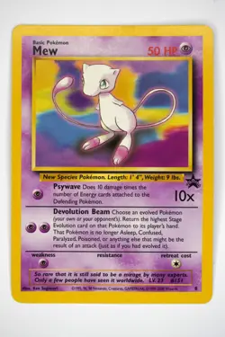 Pokemon TCG Mew #8 Black Star Promo Non Holo Card - NM - Excellent Condition - Image 1
