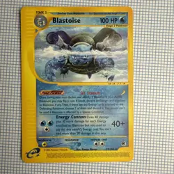 BLASTOISE 37/165 Expedition Base Set - Non Holo Pokemon Card - Image 1