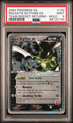 Pokemon Rocket's Scyther ex Team Rocket Returns #102/109 Holo - PSA 9 Mint 2004 - Image 1