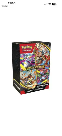 Pokemon TCG: Mega Evolution Booster Bundle (6 Packs) - PRESALE - Image 1