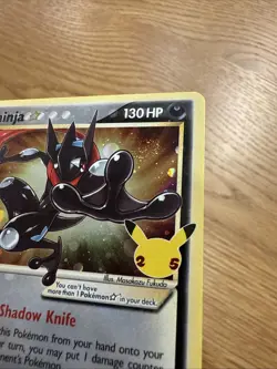 Pokemon TCG Greninja Gold Star SWSH144 Celebrations Black Star Promo NM Swirl - Image 4