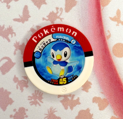 Piplup Red 12-036 Regular Battrio Japanese Pokemon Arcade Game Chip 🍄 - Image 1
