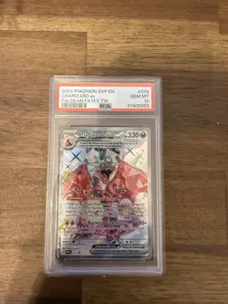 Pokemon TCG Charizard EX Black Star Promo 074 Paldean Fates PSA 10 En - Image 1