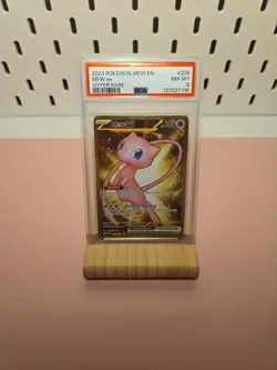 MEW EX POKEMON SV: SCARLET & VIOLET 151 (MEW) #205/165 HYPER RARE PSA 8 NM-MT - Image 1