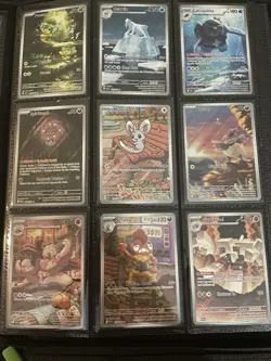 Pokemon Binder English Illustration Rare Lot Of 39 All Near Mint Binder Included - Image 3