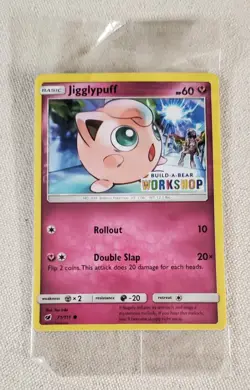 POKEMON JIGGLYPUFF 71/111 BUILD-A-BEAR WORKSHOP STAMPED SEALED PROMO NM - Image 1