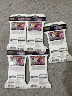 Pokemon TCG | Fusion Strike Sleeved Booster Packs x 5 | Mew Design New & Sealed - Image 2