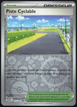 Carte Pokemon Piste Cyclable 157/165 Reverse 151 Francais - Image 1