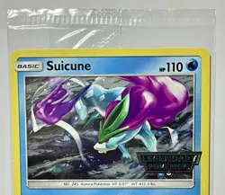 Suicune 59/214 •SEALED• STAMPED Sun & Moon: Lost Thunder 2018 Legendary Pokemon - Image 4