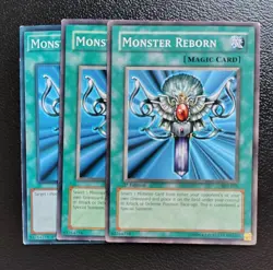 Yu-Gi-Oh - Monster Reborn 3X - Full Playset - Image 1