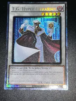 T.G. Hyper Librarian 1st Edition Prismatic Collector's Rare RA02-EN027 Yu-Gi-Oh! - Image 1