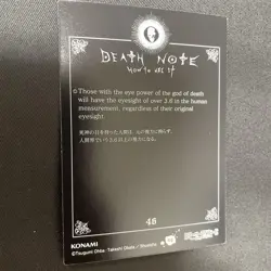 Death Note Trading Card L 46 64 Limited Edition Good - Image 2