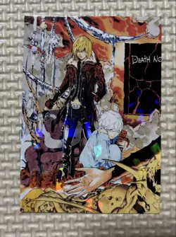 Death Note Trading Card P22 Near & Mello Holo Light Wear Sleeved - Image 1