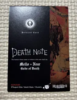 Death Note Trading Card P22 Near & Mello Holo Light Wear Sleeved - Image 2
