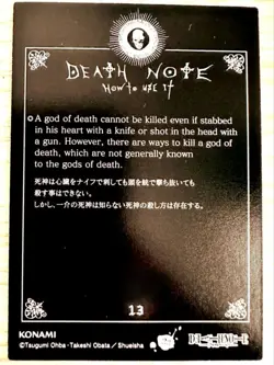 Death Note Misa Misa Trading Card No 13 Gothic Dress Unique Art - Image 2
