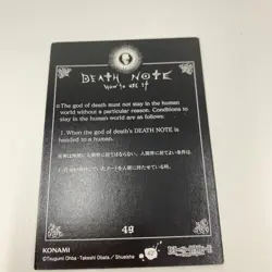 Death Note Trading Card No.2 No.49 Individual Card Available Good - Image 5