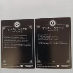 Death Note Trading Card Light L Misa Set 35 36 Anime Style Good - Image 2