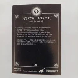 Death Note Trading Card Light L Misa Set 35 36 Anime Style Good - Image 4