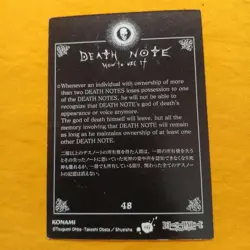 Death Note Misa Amane Card 48 Konami Collectible Trading - Image 2
