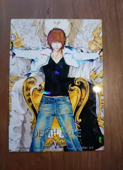 Death Note Trading Card Light No.42 Holo Anime Condition Note - Image 1