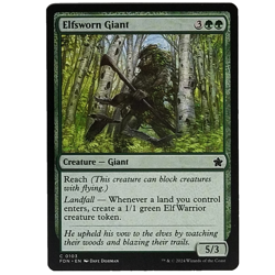 x1 Elfsworn Giant FDN MTG M/NM Green Common Creature Giant Foundations TCG CCG - Image 1