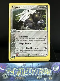 Pokemon Card Aggron 1/ 109 EX Ruby and Sapphire Holo Rare Played - Image 1