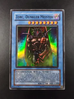 YUGIOH 2005 | DARK MASTER - ZORC | DR1-DE244 | GERMAN | SUPER RARE | GOOD - VG - Image 1