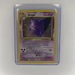 Pokemon TCG Gengar Fossil Holo Card 5/62 Rare Played With Trading Card Game - Image 1