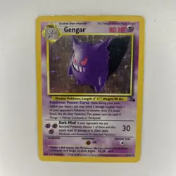 Pokemon TCG Gengar Fossil Holo Card 5/62 Rare Played With Trading Card Game - Image 2