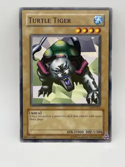Turtle Tiger MISPRINT LOB-023 Yugioh TCG Card Legend of Blue Eyes OG Common - Image 3