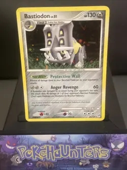 Pokemon Card Bastiodon 21/123 Mysterious Treasures Holo Rare Light Play - Image 1