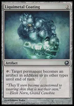 MTG Magic - Liquimetal Coating - Scars of Mirrodin - Uncommon - NM - Image 1