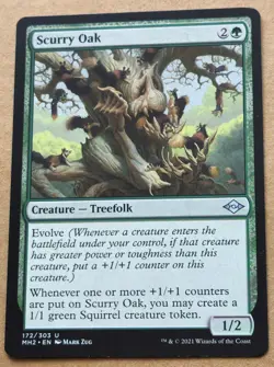 MTG Scurry Oak Regular #172/303 Modern Horizons 2 Uncommon Regular Pack Fresh - Image 1
