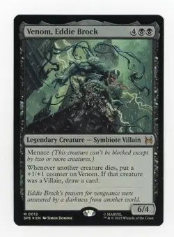 Magic: The Gathering Marvel's Spider-Man Foil Venom, Eddie Brock #12 - Image 1