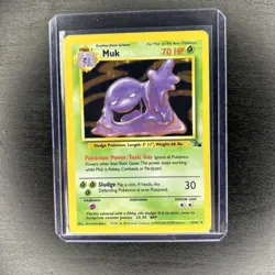 Muk 13/62 - Holo Rare - Fossil Set - VINTAGE WOTC Pokemon Card - UNLIMITED - LP - Image 1