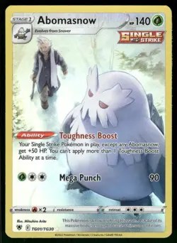 Abomasnow TG01/TG30 Ultra Rare Holo NM Pokemon SWSH10: Astral Radiance Trainer G - Image 1