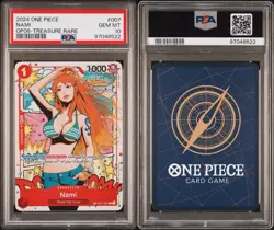 NAMI ST01-007 PSA 10 TREASURE RARE OP06 WINGS OF THE CAPTIAN ONE PIECE TCG - Image 1