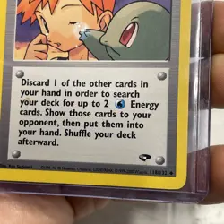 Pokemon TCG Misty's Tears 118/132 Gym Challenge Vintage Pokemon WOTC LP Uncommon - Image 3