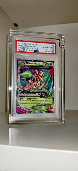 2015 Pokemon XY #8 Shigeru Ohmori M Sceptile EX PSA/DNA AUTO10 - Image 3