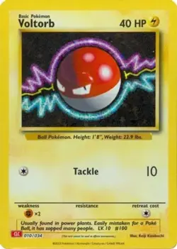 Voltorb - 010/034 - Classic Collection - Holo x1 - NM-Mint - Pokemon TCG Classic - Image 1