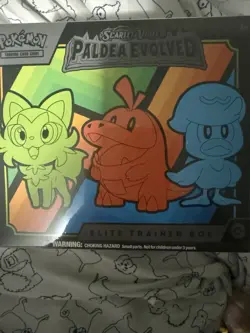 Pokemon TCG Sword & Shield Paldea Evolved Elite Trainer Box ETB Sealed Small Rip - Image 1