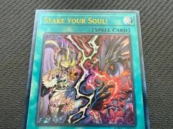 Stake your Soul! WISU-EN023 Wild Survivors 1st Edition Ultra Rare (UR) Yu-Gi-Oh! - Image 3