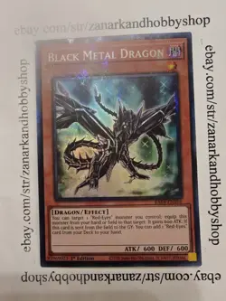 Yugioh Black Metal Dragon 1st Edition Prismatic Collector's Rare RA04-EN016 - Image 1