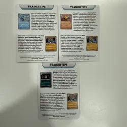 Destined Rivals Build Battle Trainer Tip Cards (3) - Mewtwo, garchomp, ho-oh - Image 2