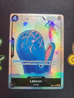 EXACT CARD PICTURED Laboon EB01-048 Alt Art AA One Piece TCG Memorial Collection - Image 1